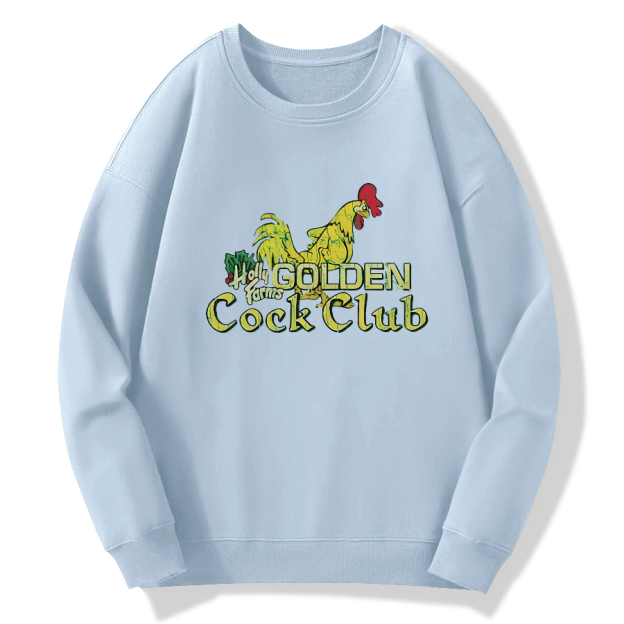 Holly Farms Golden Cock Club Cotton Pullover Sweatshirt
