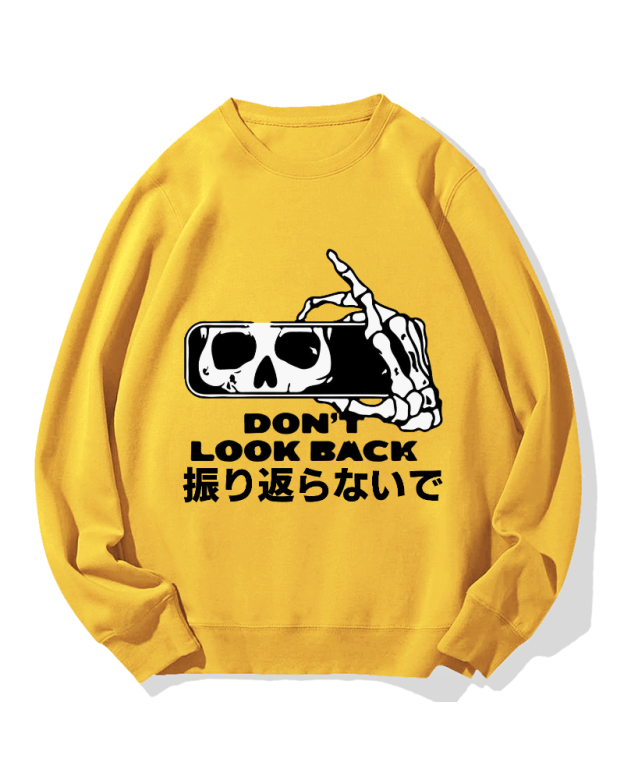 Don't Look Back Cotton Sweatshirt