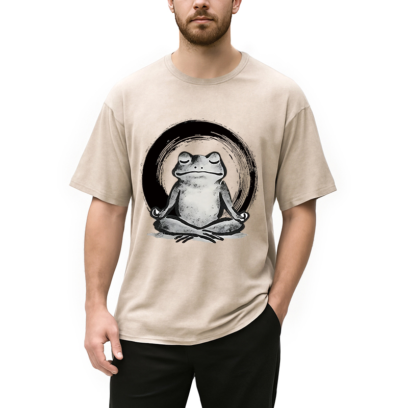 Zen Frog Japan Washed T-Shirt