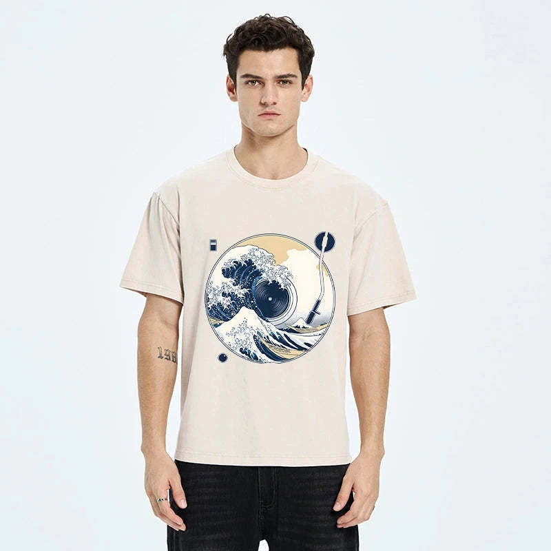 The Great Wave Off CD Washed T-Shirt