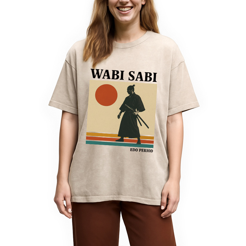 Wabi Sabi Samurai Washed T-Shirt