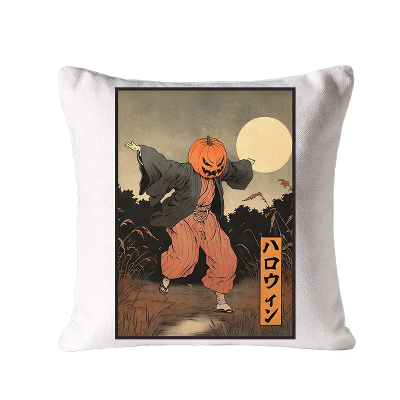 Japanese Pumpkin Monster Cushion Pillow