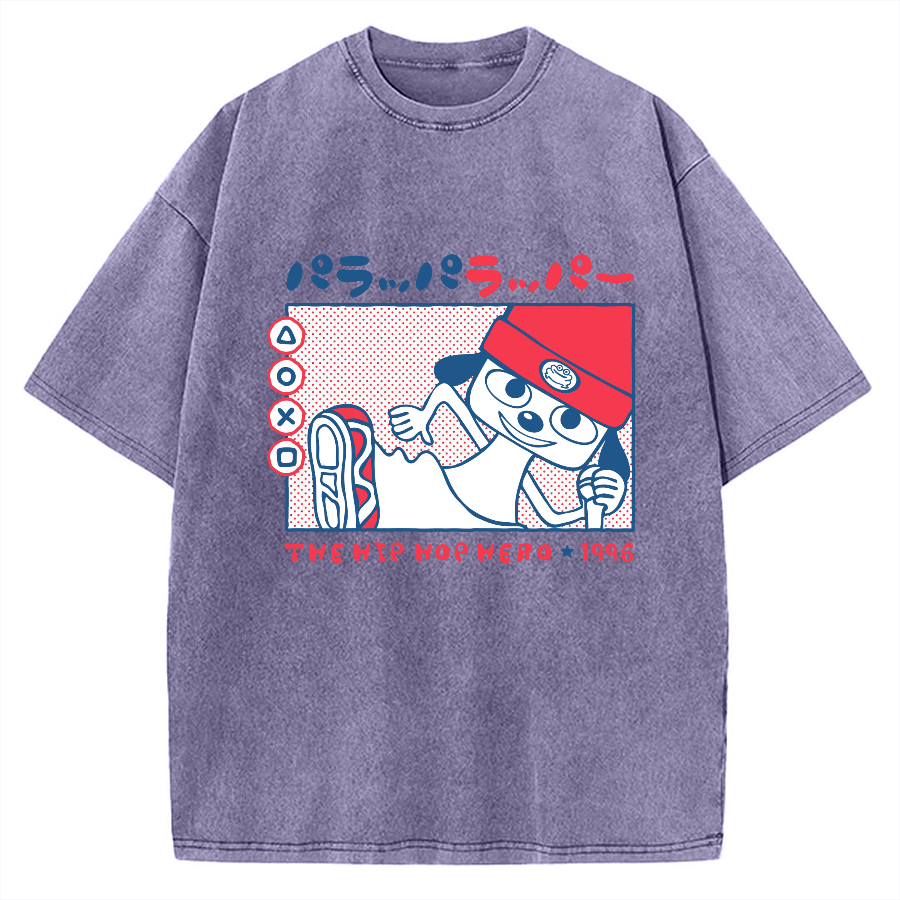 PaRappa the Rapper 1996 Vintage Washed T-shirt