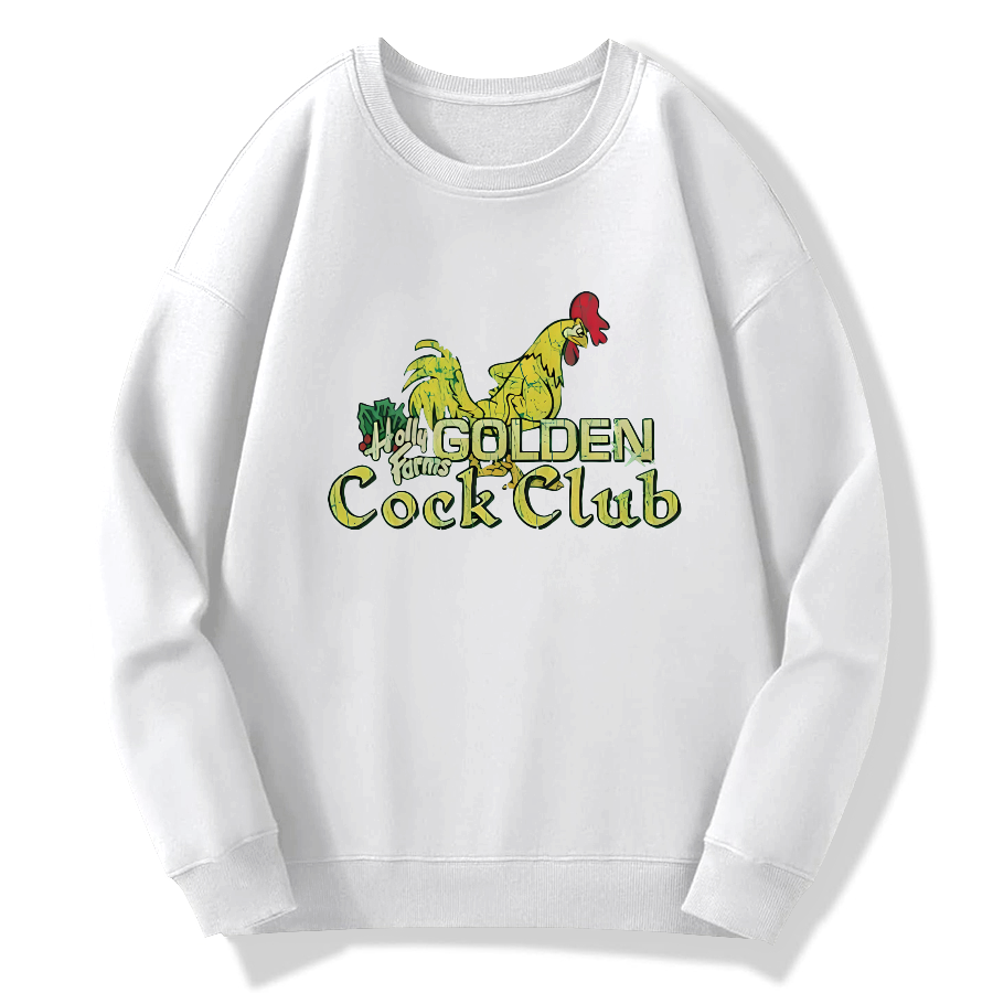 Holly Farms Golden Cock Club Cotton Pullover Sweatshirt