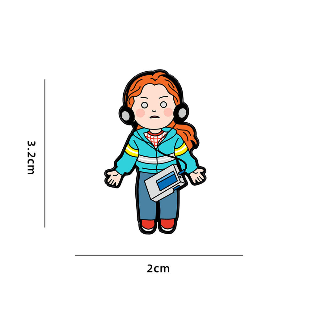 Cartoon Anime Stranger Things Metal Badge Creative Stranger Things Cute Brooch Jewelry Accessories