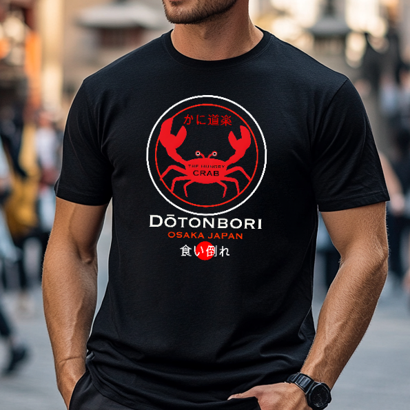 Osaka Dotonbori Crab Japanese Style Classic Tee