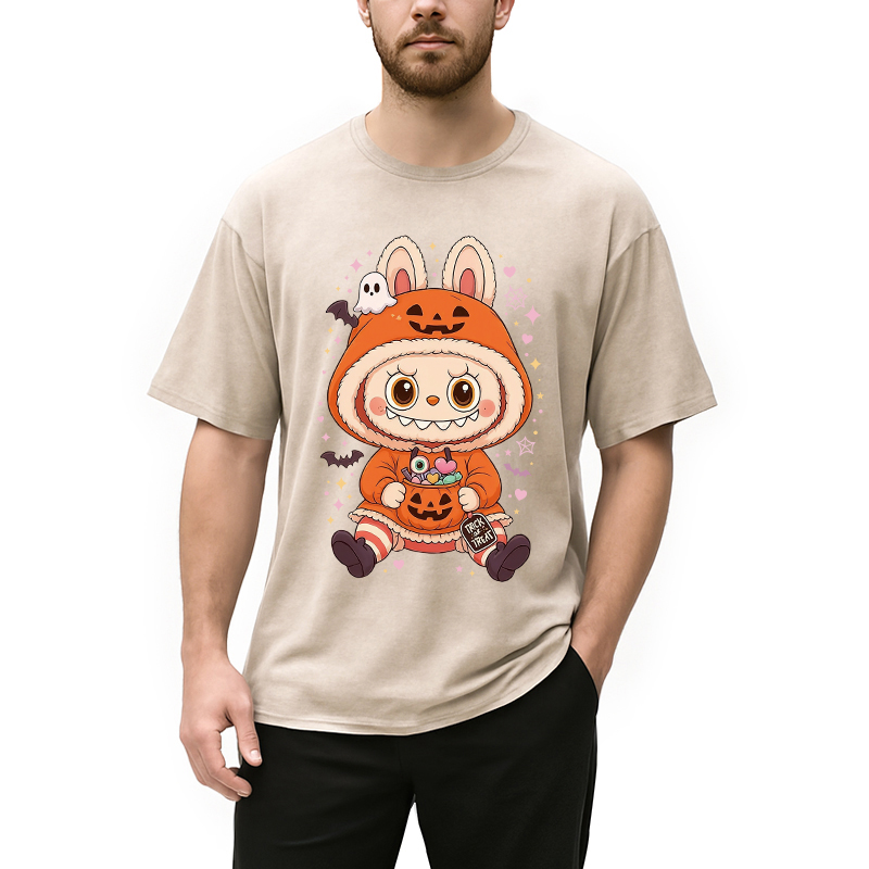 Halloween Labubu Washed T-Shirt