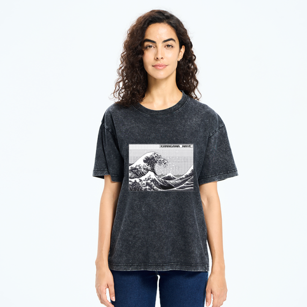Kanagawa Wave Washed T-Shirt