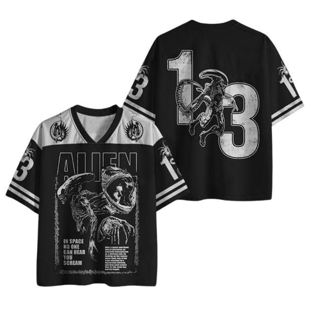 No One Can Hear You Scream Printed Jersey Shirts