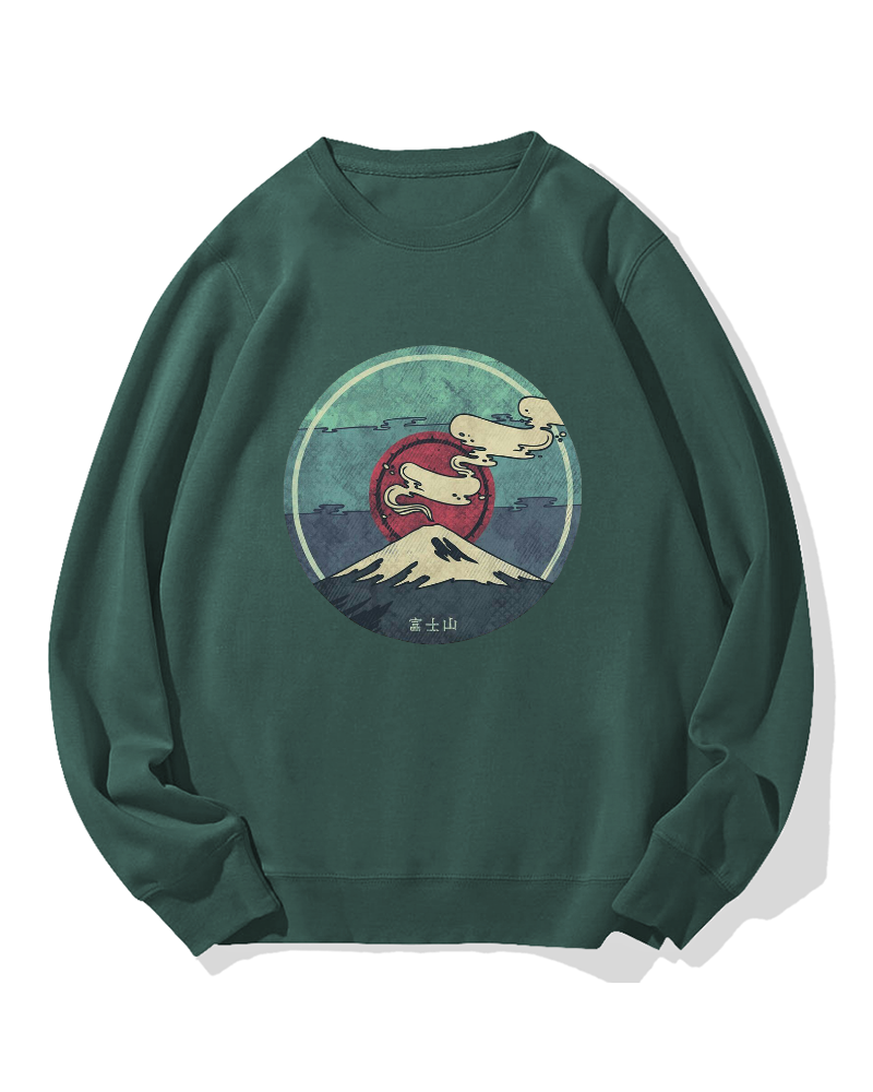 Fuji Mountain Cotton Sweatshirt