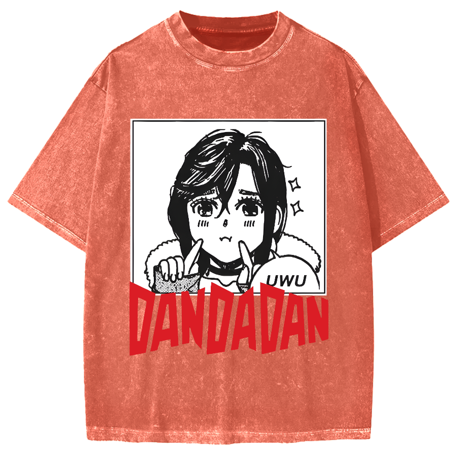 Japan Anime Character Momo Ayase Vintage Washed T-shirt