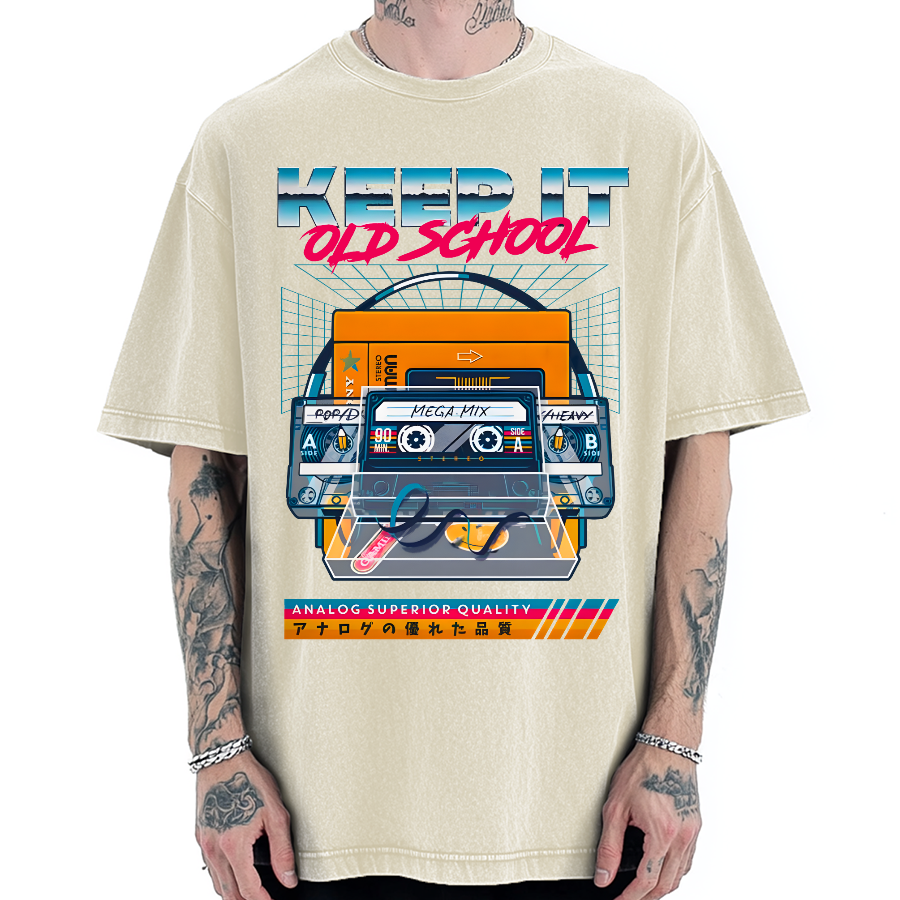 Keep it Old School Vintage Washed T-shirt