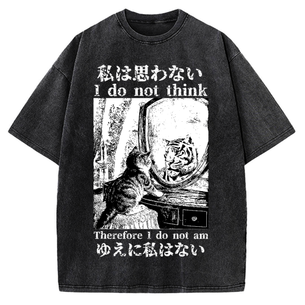 Thinking Kitten Vintage Washed T-shirt