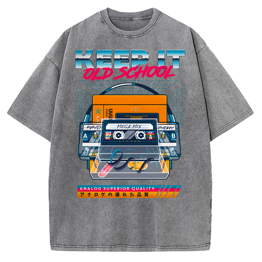 Keep it Old School Vintage Washed T-shirt