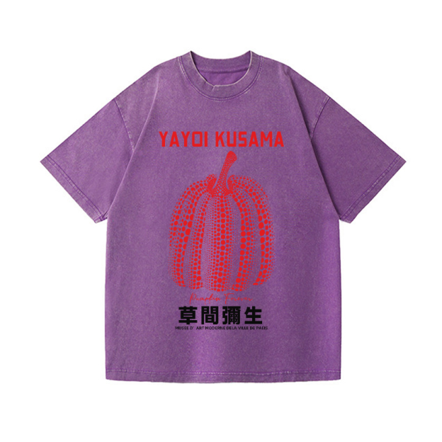 Yayoi Kusama Vintage Wash Japanese Design T-Shirt