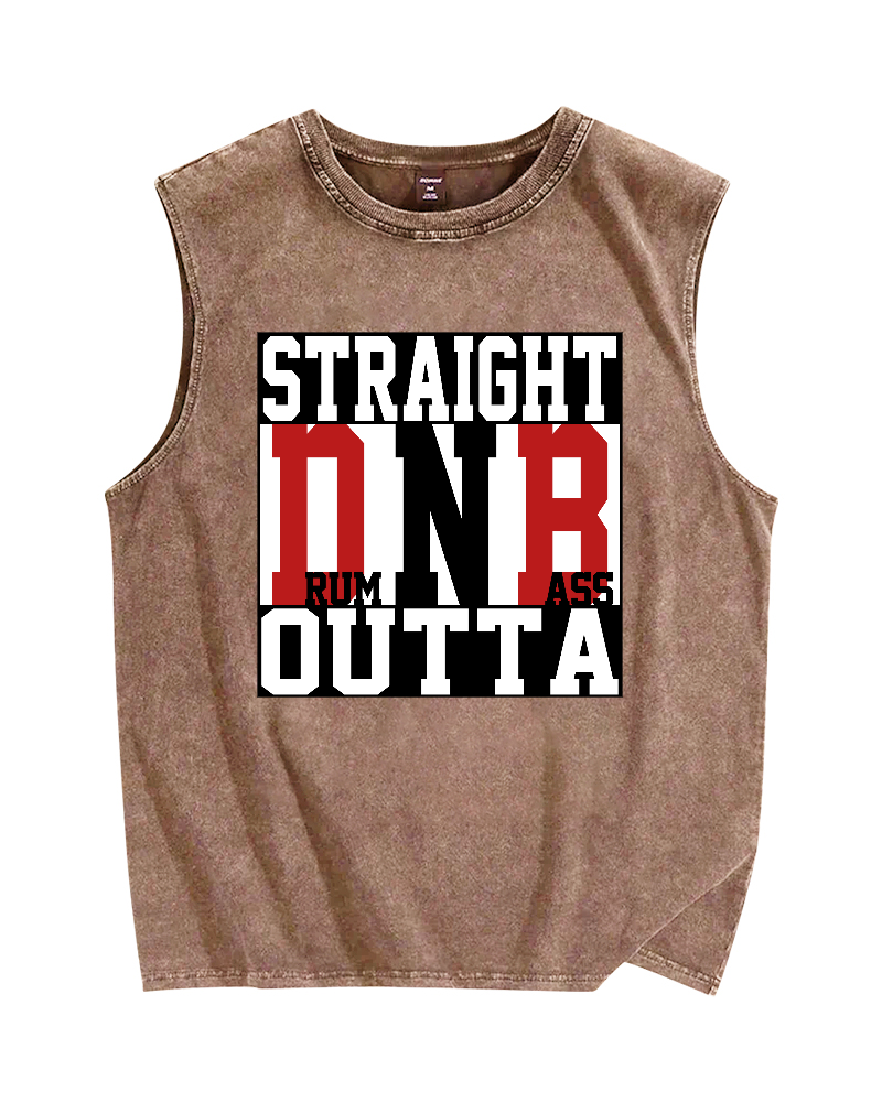 Drum N Bass Vintage Distressed Washed Tank Top