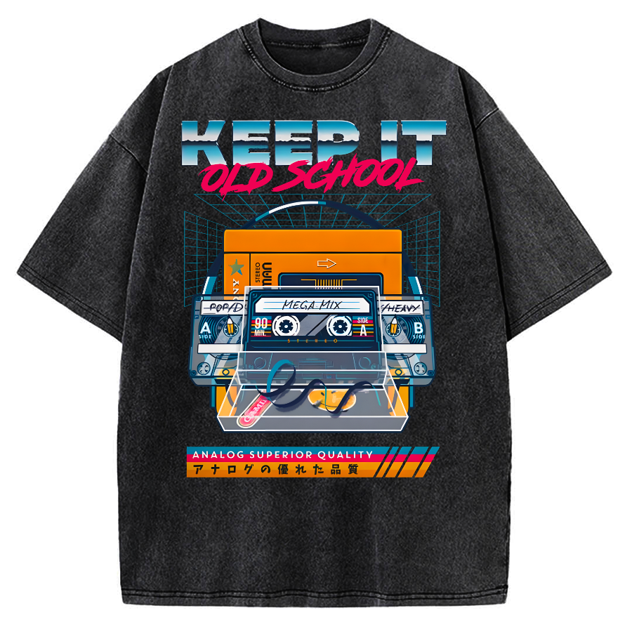 Keep it Old School Vintage Washed T-shirt