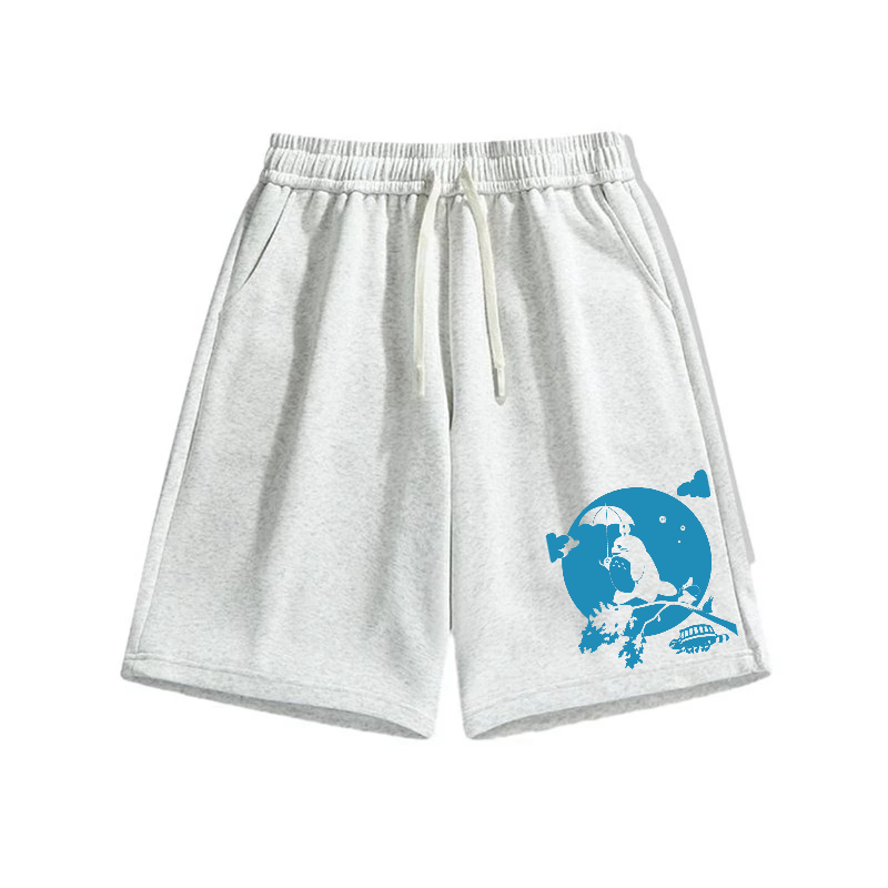 Cat Bus Cotton Casual Shorts