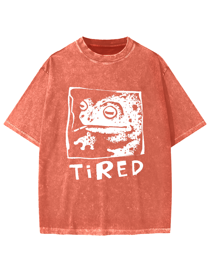 Tired Frog Vintage Washed T-shirt