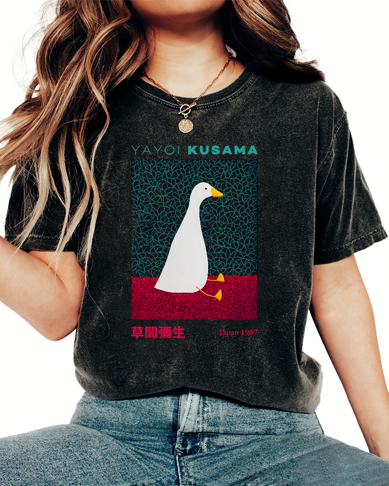 Yayoi Kusama Animal Art Vintage Washed T-shirt