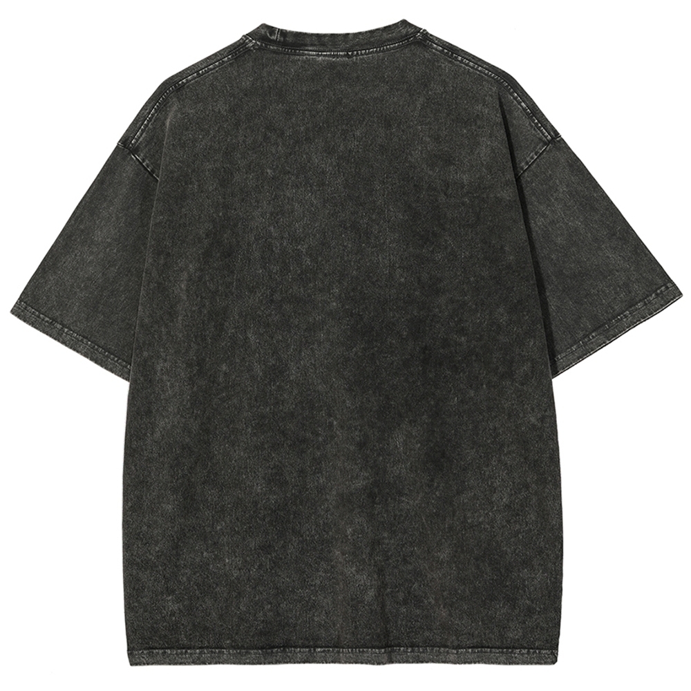 Unisex Donkey Printed Washed Tee