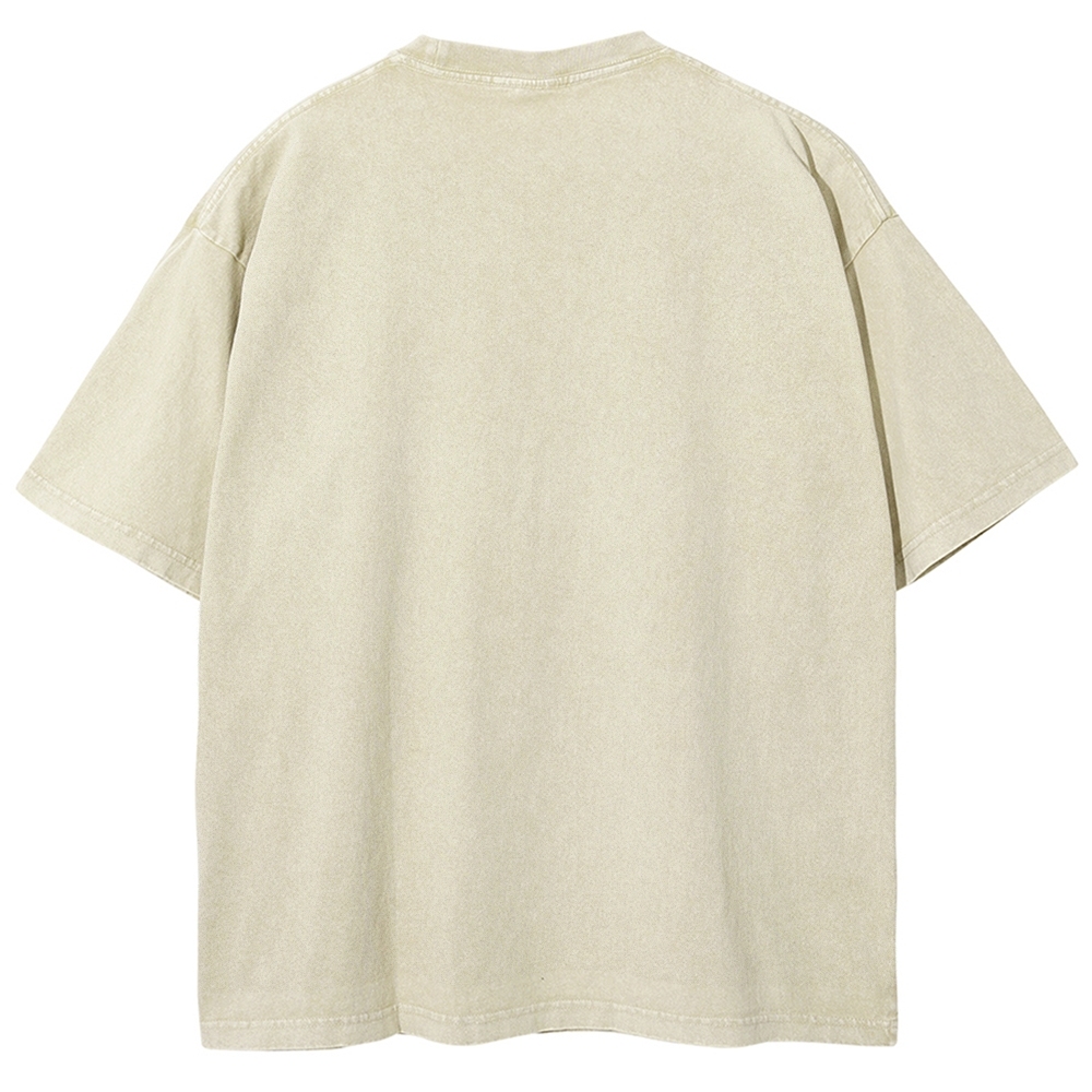 Unisex Donkey Printed Washed Tee