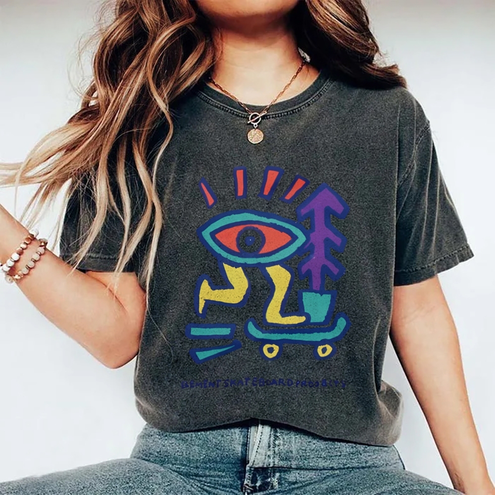 Enjoy Every Moment Art Design Unisex Washed T-shirts