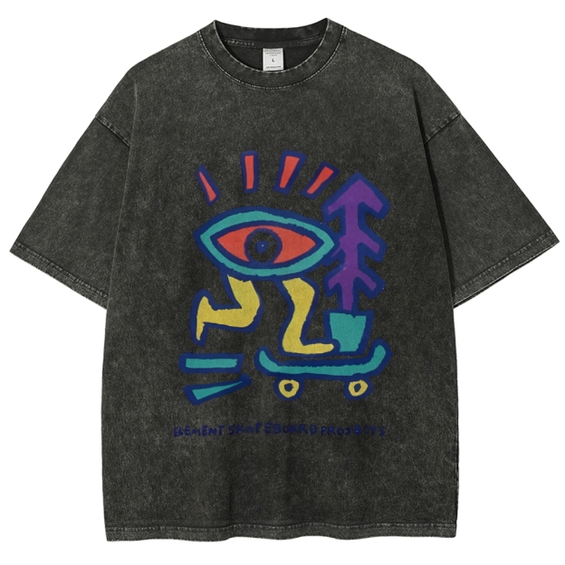 Enjoy Every Moment Art Design Unisex Washed T-shirts