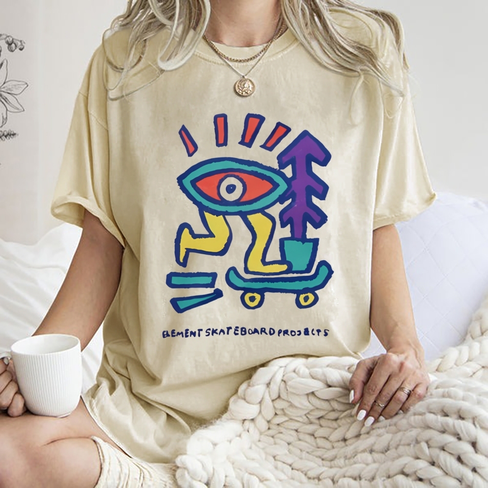 Enjoy Every Moment Art Design Unisex Washed T-shirts