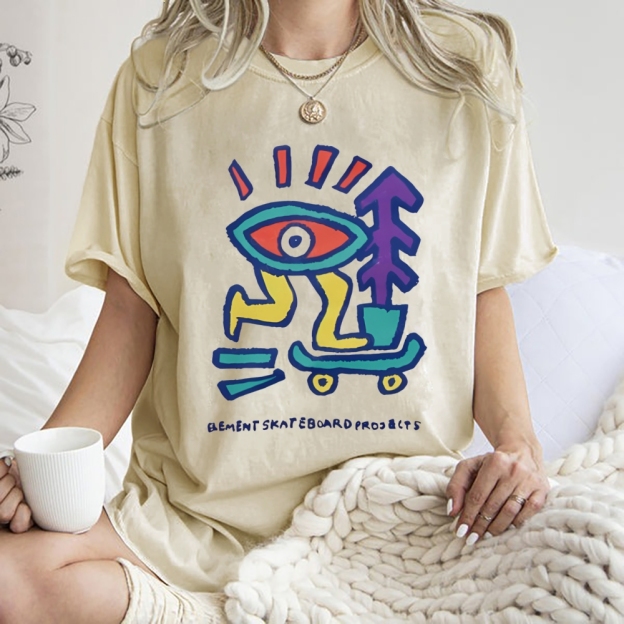 Enjoy Every Moment Art Design Unisex Washed T-shirts
