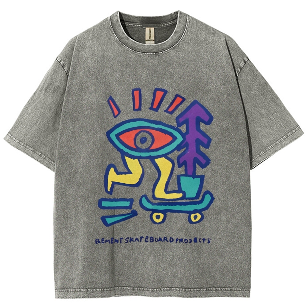 Enjoy Every Moment Art Design Unisex Washed T-shirts