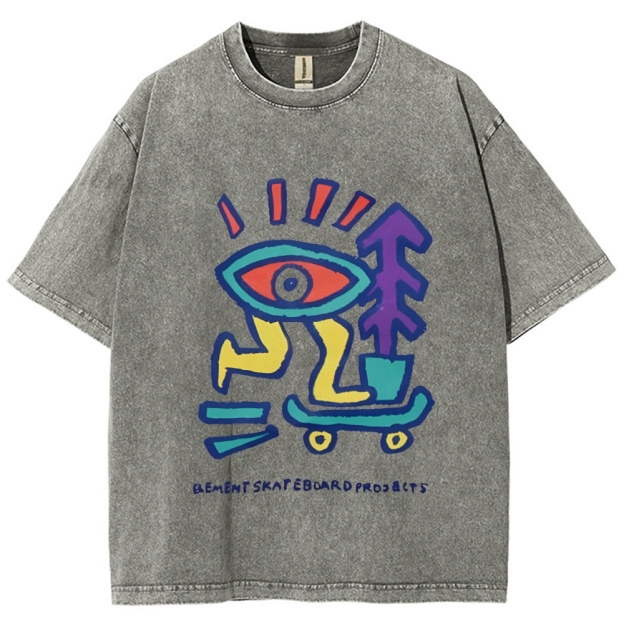 Enjoy Every Moment Art Design Unisex Washed T-shirts