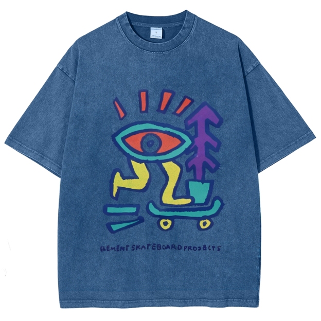 Enjoy Every Moment Art Design Unisex Washed T-shirts