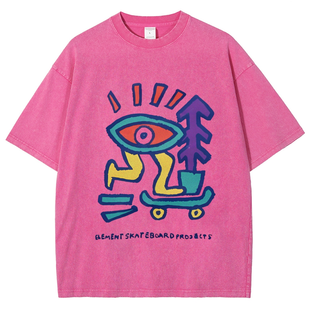 Enjoy Every Moment Art Design Unisex Washed T-shirts