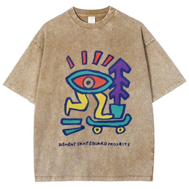 Enjoy Every Moment Art Design Unisex Washed T-shirts