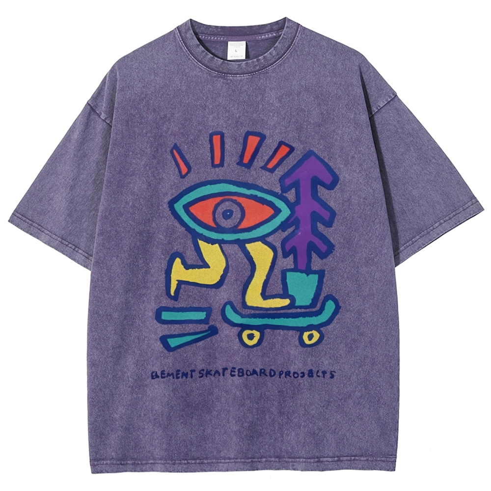 Enjoy Every Moment Art Design Unisex Washed T-shirts