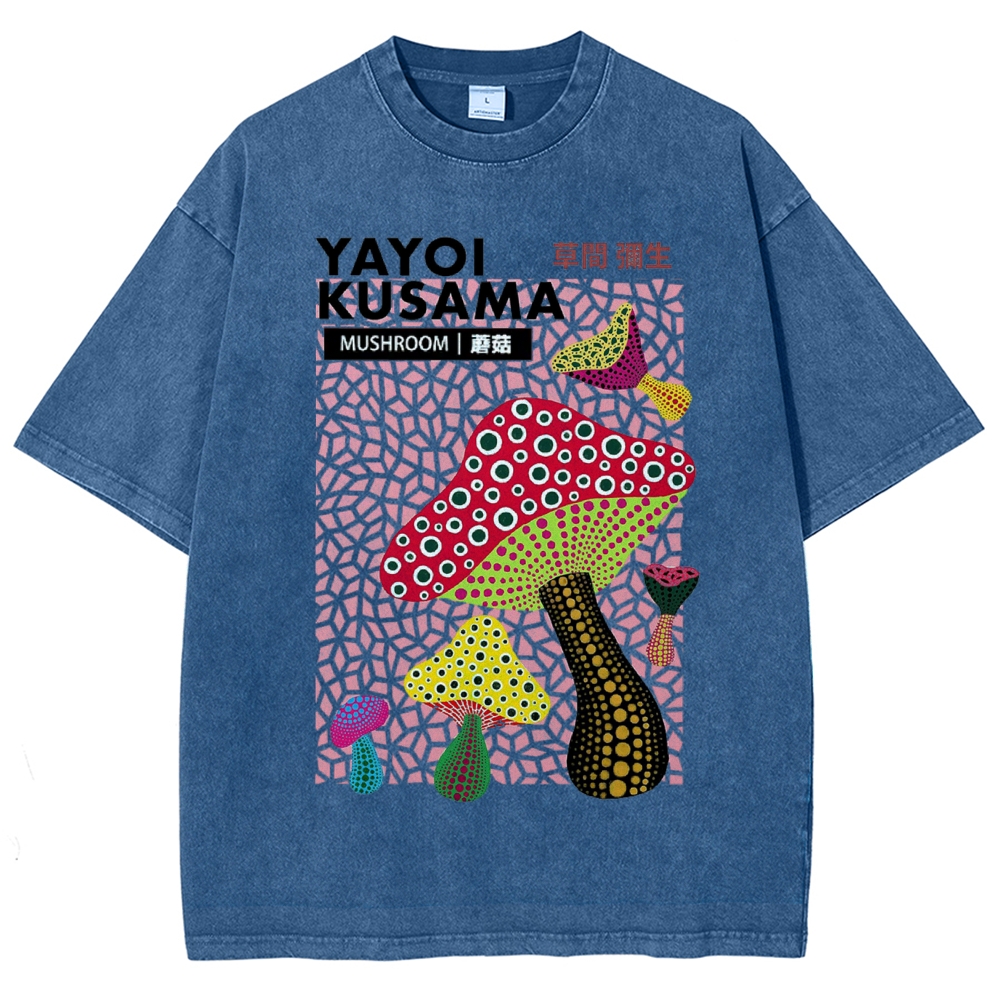 Yayoi Kusama Vintage Wash Japanese Design T-Shirt