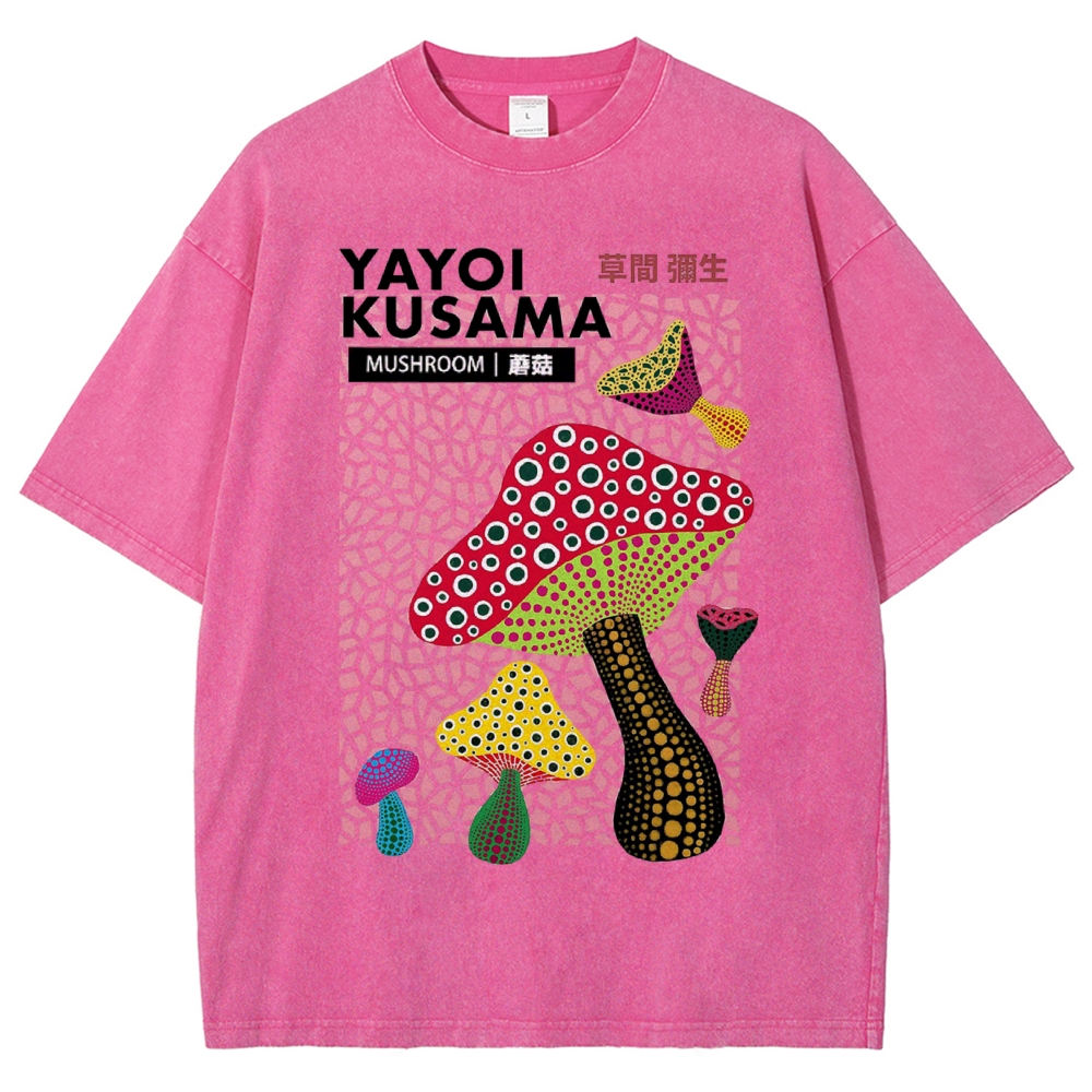 Yayoi Kusama Vintage Wash Japanese Design T-Shirt