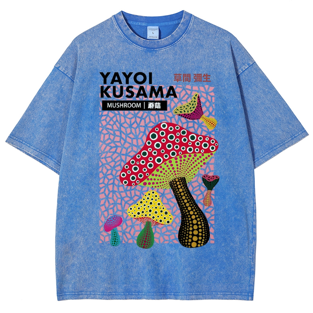 Yayoi Kusama Vintage Wash Japanese Design T-Shirt