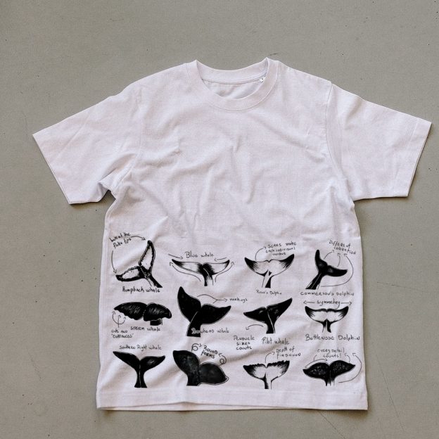 Sharks Tail Prints  Unisex Cotton T-Shirt