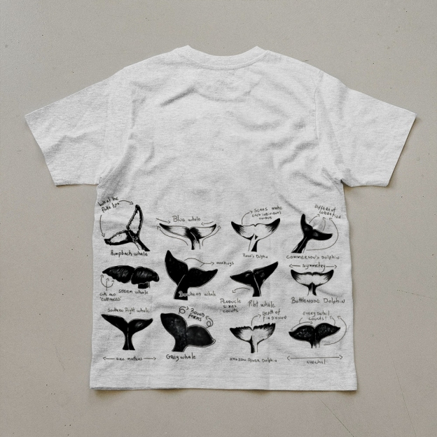 Sharks Tail Prints  Unisex Cotton T-Shirt