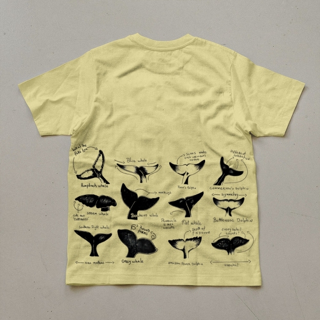 Sharks Tail Prints  Unisex Cotton T-Shirt