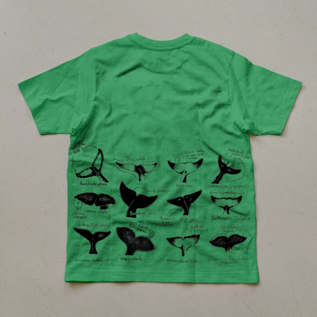 Sharks Tail Prints  Unisex Cotton T-Shirt