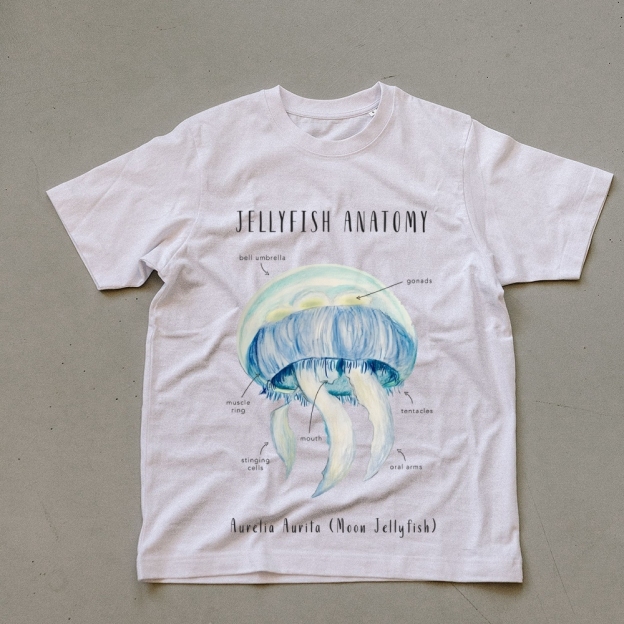 jellyfish Anatomy Prints Unisex Cotton T-Shirt