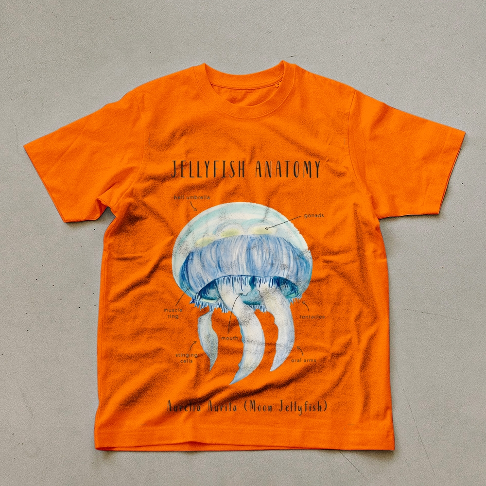 jellyfish Anatomy Prints Unisex Cotton T-Shirt