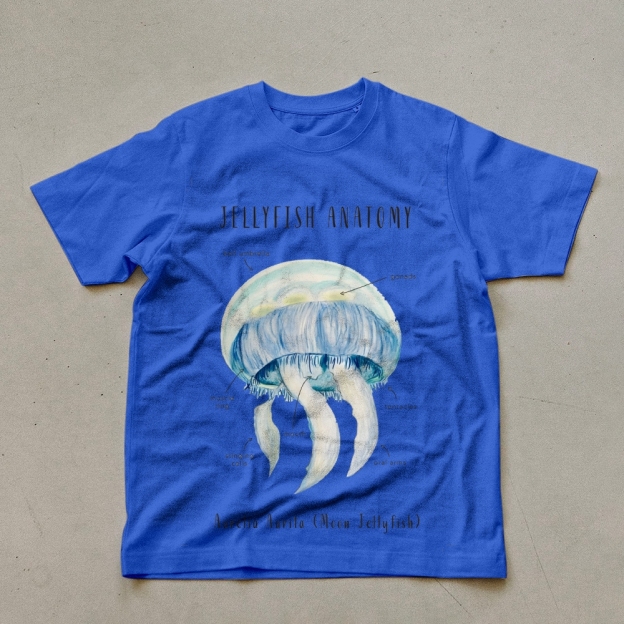 jellyfish Anatomy Prints Unisex Cotton T-Shirt