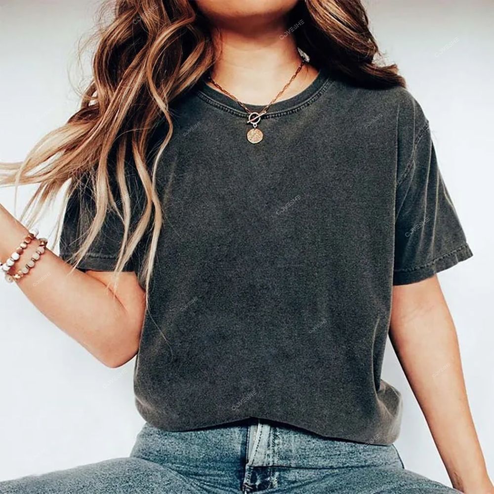 Unisex Turtle Printed Washed Tee
