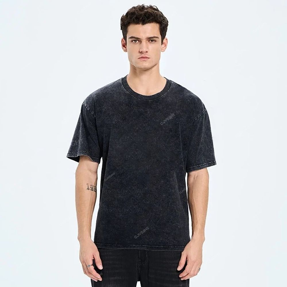 Unisex Turtle Printed Washed Tee