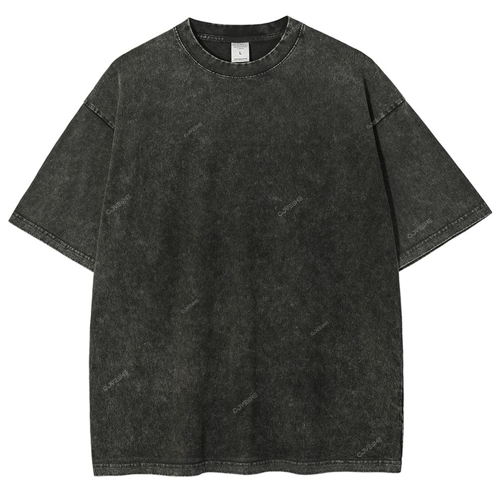 Unisex Turtle Printed Washed Tee
