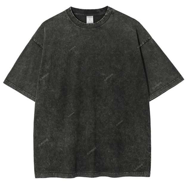 Unisex Turtle Printed Washed Tee
